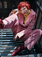 Katherine Moore by Victor Demarchelier for Models.com  |  当你想改变一下自己的形象的时候，从发色开始是个再好不过的选择 