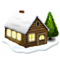 雪中小屋图标 iconpng.com