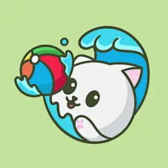 卡通可爱小猫咪插画矢量图设计素材