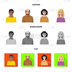 发型,职业,分离着色,毛衣,男人,肖像,图像,络腮胡子,女人,收集