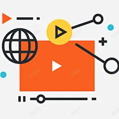 全球通讯卡通插画矢量图 页面网页 平面电商 创意素材