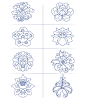 传统花卉图案纹样