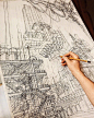 建筑师 Aysylu Zaripova 建筑绘画作品   |   i: aysyluuu ​​​​