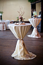 These cocktail tables add just the right amount of flair to this space. From: The Wedding Post of Arkansas wedding blog: 