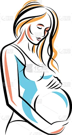 女人,举起手,高雅,摆拍,父母,母亲,怀孕,绘制,预期