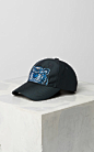 DARK GREY Tiger Canvas Cap for women KENZO