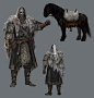 Kaiden Sellsword and Mount Art from Elden Ring