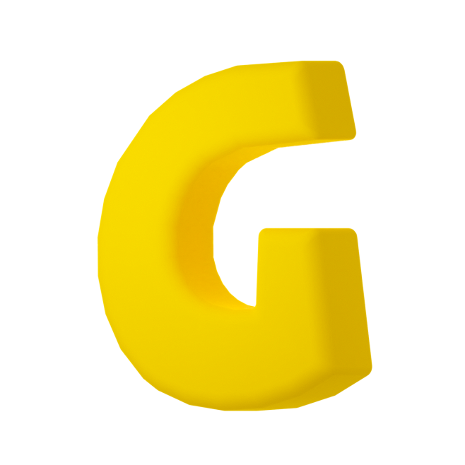 G 数字 字母 PNG 建模 3d bl...