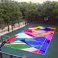 I would even play  for this INCREDIBLE court by @wmlachance at a nonprofit in Oregon. Art makes life good! #art #artlove #colormehappy #streetart #tennis #tenniscourt #tennisheaven #tennislove