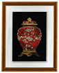 Bassett Mirror Company Red Porcelain Vase II Framed Art contemporary-prints-and-posters