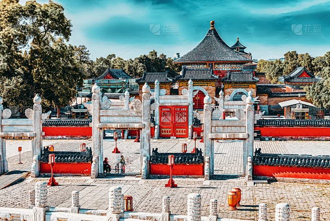 灵星门的圜丘坛在北京天坛的综合体。