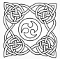 Celtic Knots 凯尔特结 图案，这种绳结式的图案出现在大概公元450年，象征着无限与永恒，常常被装饰在墓地的十字架上。