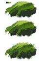 一些关于草丛树叶植物的绘制画法...-我爱看围脖