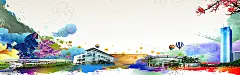 卡通,景区,梅花,海报banner,扁平,渐变,几何图库,png图片,网,图片素材,背景素材,52800@飞天胖虎