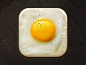 Fried Egg Icon : Fried Egg icon cooked in Photoshop.