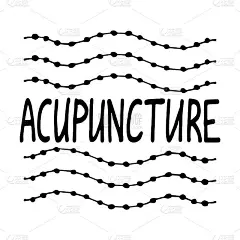 针灸是一种替代医学。适用于包装、网页设计、广告产品、标签。手绘黑白线性图案。刻字。矢量符号的针灸。股
