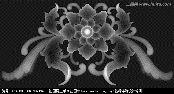 浮雕灰度图 欧花