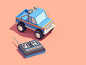 Electronic Items : 3D isometric animations of 90's electronic items :)Made with C4D (+ Vray), After effects and photoshop!