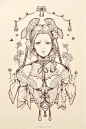 画师 jasmin darnell ​笔下的插画少女 ​ ​​​

