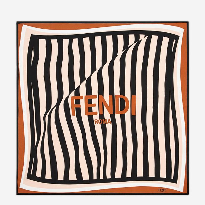 FENDI丝巾图案设计平面设计