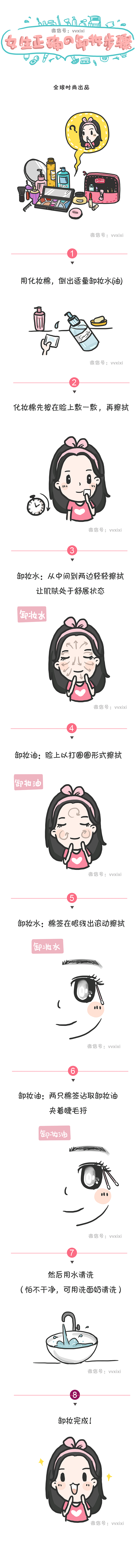 正确的卸妆步骤