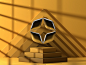 logo nft motion crypto podium Window shadow Diorama 3D modern (7)