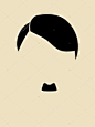 人的头发和胡子符号