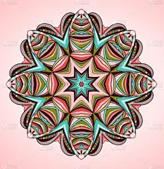 抽象,装饰品,色彩鲜艳,形状,粉色,绿色,式样,创造力,图像,矢量