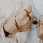 The Thorn Palm Cuff- Gold | Luv Aj:  #戒指#