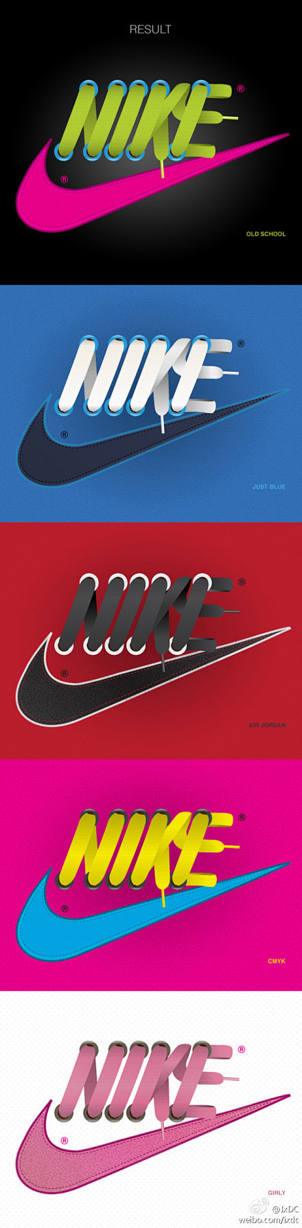 NIKE鞋带字体】@视觉中国