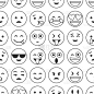 表情符号,网络表情,平坦的,计算机图标,分离着色,祖母,男人,微笑,布置,笑