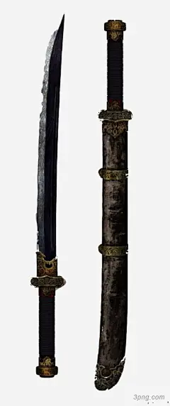 古代武器刀剑png素材透明免抠图片-其他元素
