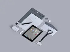 VI 黑色VI 名片 光盘 信封 VI设计 笔记本 APP 胸卡 档案袋 智能贴图 PSD (高精)