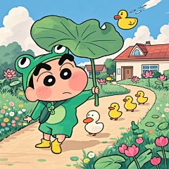 你的青蛙王子上线啦 _ 蜡笔小新可爱头像_5_可可爱爱～_来自小红书网页版