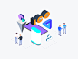 Icons : Includes 8 isometric illustration concepts for blockchain. It is designed to provide graphics for projects ICO, Blockchain Platform, Cryptocurrency, Bitcoin, Ethereum. All elements are 100% vector and compatible with both Sketch & Illustrator.