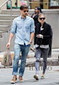 奥利维亚·巴勒莫 (Olivia Palermo) 、约翰内斯·徐贝尔 (Johannes Huebl) 情侣街拍