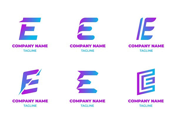 字母E，logo标志矢量图素材