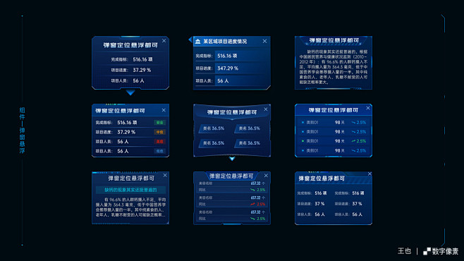 通用蓝-可视化模板组件