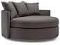 Jeanie Round Chair & 1/2 contemporary-sofas