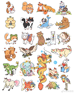 小月秋采集到可爱卡通插画