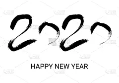 2020,贺卡,水彩画颜料,背景分离,传单,信函,模板,现代,肮脏的,品牌名称