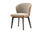 Upholstered fabric and leather chair NELLY | Chair by Laskasas