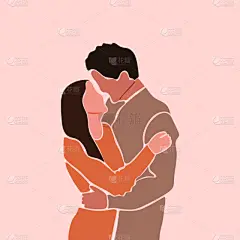 异性恋,女人,男人,抽象,注视镜头,可爱的,贺卡,浪漫,肖像,模板