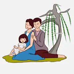 清明节一家人踏青出游手绘插画图片大小3000x3000px 图片尺寸1.04 MB 来自PNG搜索网 pngss.com 免费免扣png素材下载！草地#传统节日#春天#春游#花朵#卡通#卡通手绘#可爱#男孩#清明节#森林#矢量#思念#