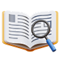 Book and Magnifier
