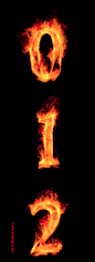 [美工云]高品质火焰字母数字标点符号PSD素材Fire-Font-Alphabet：