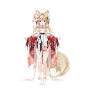 #VTuber 一张立绘 - 青染若竹的插画
