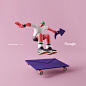 google sticker cinema4d Character design inspiration adobe ILLUSTRATION  creative octane