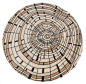 'Woodrings' Large Round Rug by Option-G: 