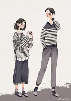 插画超话每天一起画超话
小美马人物插画《俏情侣》系列
全弹终于来了！
春秋系列情侣装搭起来
恋爱的酸腐味道要顶住哦！
找个心仪的他一起约个会吧…
#青春设计我有态度##插画# @明天教室 @微博美学 #情侣头像# ​​​  ​​​  ​​​ 2杭州·祥符 ​​​​